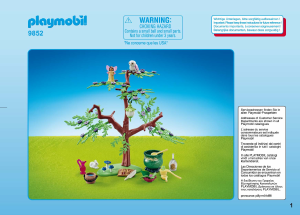 Manuale Playmobil set 9852 Fairy World Albero incantato con pentolone magico