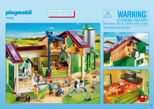 Manual de uso Playmobil set 70132 Farm Granja con Silo