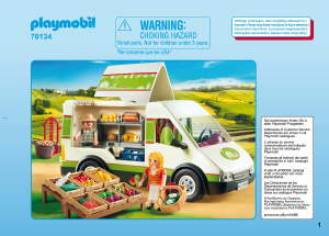 Brugsanvisning Playmobil set 70134 Farm Mobilt gårdmarked