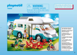 Manual Playmobil set 70088 Leisure Family camper