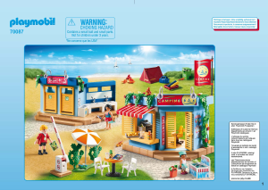 Bedienungsanleitung Playmobil set 70087 Leisure Großer Campingplatz