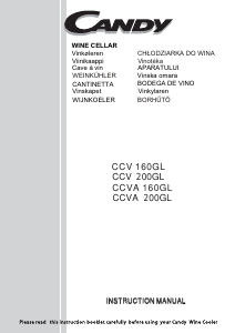 Brugsanvisning Candy CCVA 200 GL Vinkøleskab