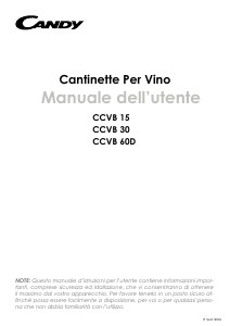 Manuale Candy CCVB 15 Cantinetta vino