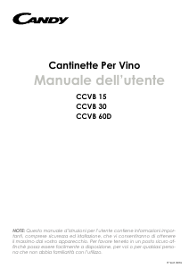 Manuale Candy CCVB 30 Cantinetta vino