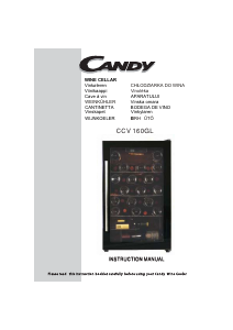 Instrukcja Candy CCV 200 GL Chłodziarka do wina