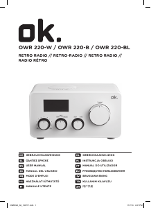 Mode d’emploi OK OWR 220-B Radio