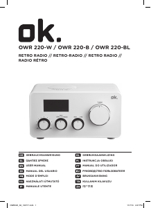 Manual de uso OK OWR 220-W Radio