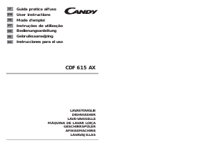 Manuale Candy CDF 615AX-84S Lavastoviglie