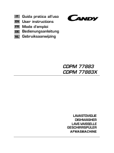 Manual Candy CDPM 77883X Dishwasher