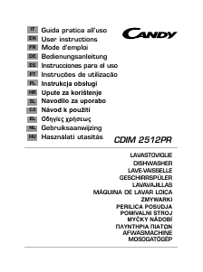 Manual Candy CDIM 2512PR Dishwasher