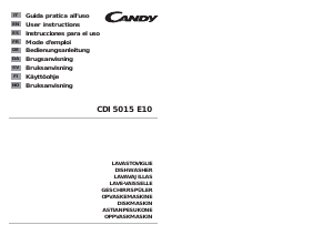 Bruksanvisning Candy CDI 5015E10-S Diskmaskin