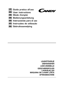 Manual Candy CDS 1LS38B Máquina de lavar louça