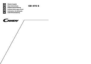 Manual Candy LS CD 475 SX Dishwasher