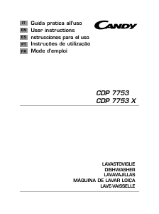 Manuale Candy CDP 7753X Lavastoviglie