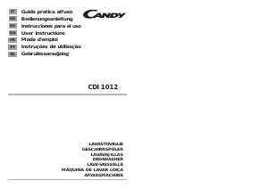 Manual Candy CDI 1012-S Dishwasher