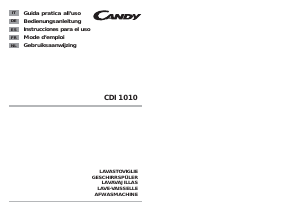 Manual de uso Candy CDI 1010/1 - S Lavavajillas
