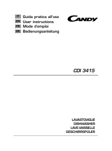 Manuale Candy CDI 3415 Lavastoviglie