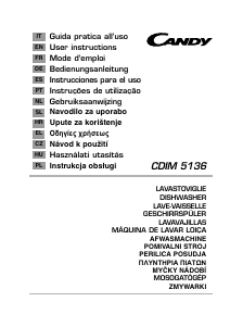 Használati útmutató Candy CDIM 5136 Mosogatógép