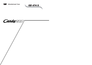 Manuale Candy LS CD474 SX Lavastoviglie