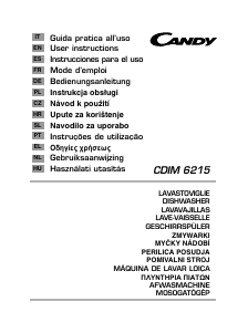 Használati útmutató Candy CDIM 6215 Mosogatógép