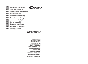 Manual Candy CDI 5012E10 Dishwasher