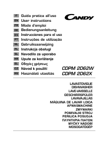 Manual Candy CDPM 2D62X Dishwasher