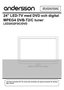 Bruksanvisning Andersson LED2432FDC LED TV