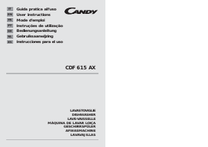 Manual de uso Candy CDF 615 AX/1-84S Lavavajillas