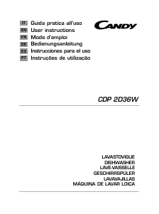 Manual Candy CDP 2D36W Dishwasher