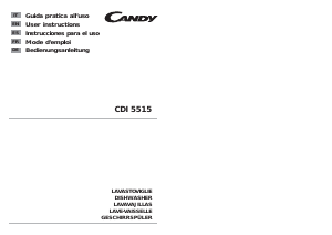 Manuale Candy CDI 5515-S Lavastoviglie