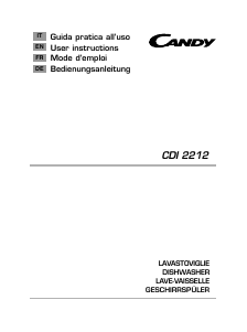 Manual Candy CDI 2212 Dishwasher