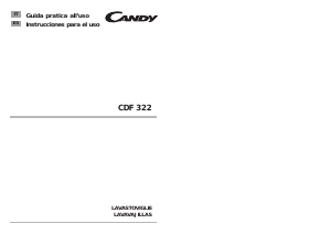Manual de uso Candy CDF 322A-85S Lavavajillas