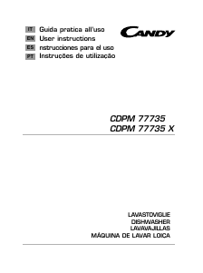 Manuale Candy CDPM 77735X Lavastoviglie