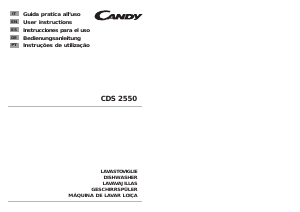 Manual de uso Candy CDS 2550X PL Lavavajillas