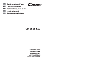 Manual Candy CDI 5515E10-S Dishwasher