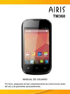 Manual de uso Airis TM360 Teléfono móvil