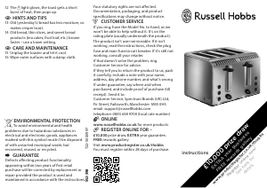 Handleiding Russell Hobbs 20750 Broodrooster