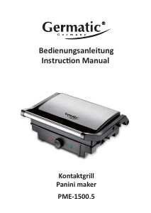 Manual Germatic PME-1500.5 Contact Grill