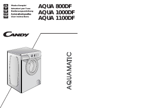 Manual Candy AQUA 1100DF-01S Washing Machine