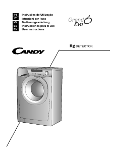 Manual Candy EVO 1273D3/1-S Máquina de lavar roupa