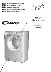 Manual Candy EVO4 1274LW3-S Máquina de lavar roupa