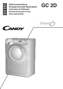 Manual Candy GC 1292D2-S Máquina de lavar roupa