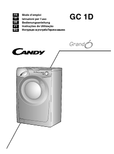 Manual Candy GC 1471D1/1-S Máquina de lavar roupa