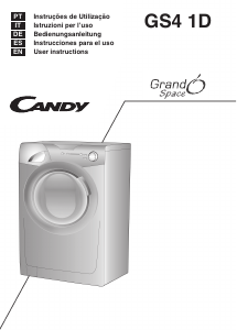 Manual Candy GS4 1071D3/2-S Máquina de lavar roupa