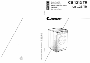 Mode d’emploi Candy LB CB1213TRE Lave-linge