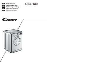 Manuale Candy LB CBL130 SY Lavatrice