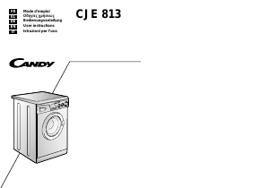 Handleiding Candy LB CJE 813 Wasmachine