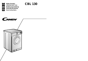 Manuale Candy LBCBL130NLEX Lavatrice