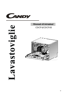 Manuale Candy CDCF 6/E Lavastoviglie