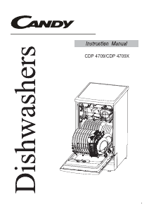 Manual Candy CDP 4709X Dishwasher